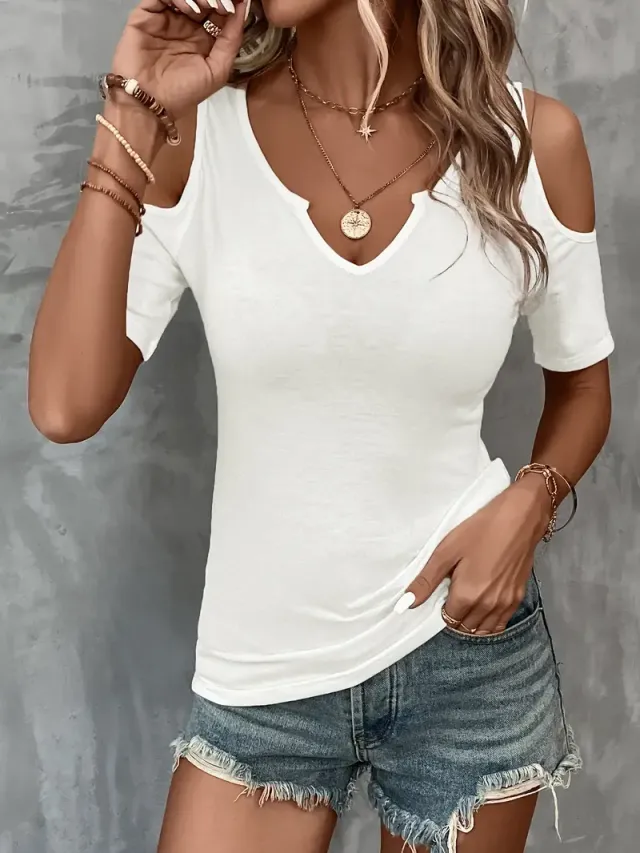 Demoprodukt - Elegant Off-Shoulder V-Neck