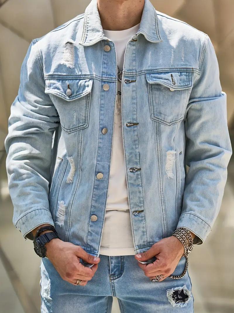 Demoprodukt - Casual Ripped Denim Jacket