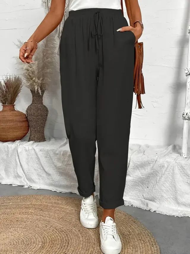 Demoprodukt - Black Wide Casual Trouser