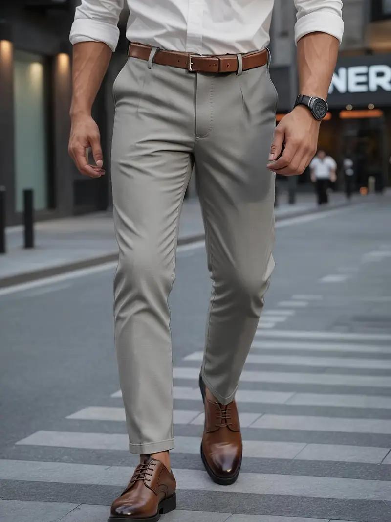 Demoprodukt - Casual Beige Ensfargede Bukser